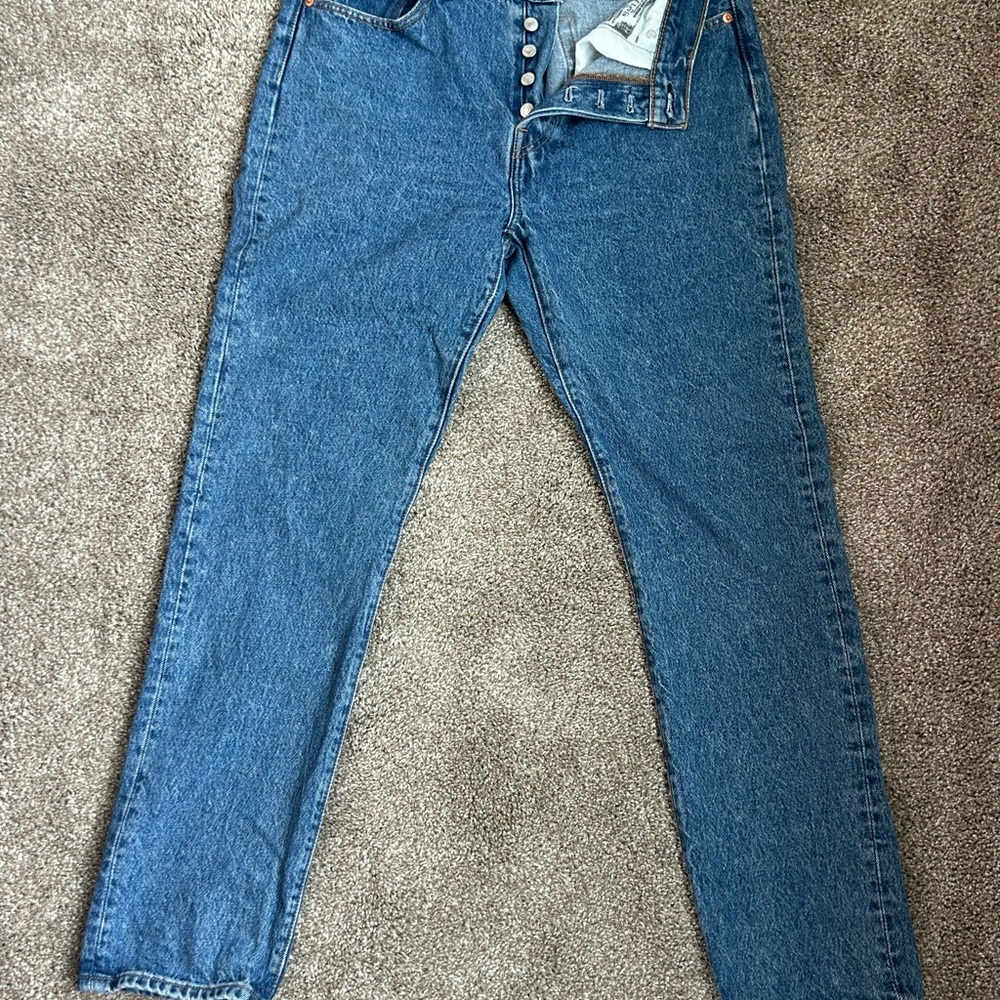 Levi's Straight Leg Blue Denim Jeans